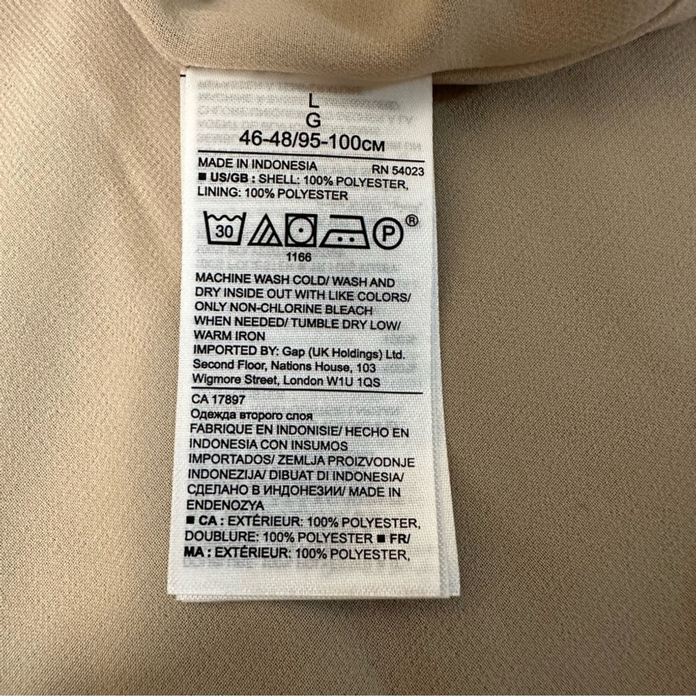 Banana Republic Gold 3/4 Sleeve Shirt Dress - Picture 14 of 14